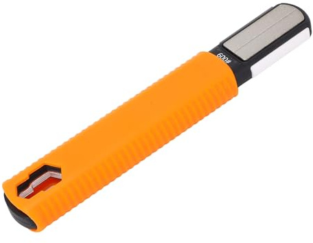 Blade Sharpener Wrench Tool, Multi Garden Blade Sharpener with 10mm 13mm Wrench, Portable Pocket Sharpener for Lawn Mower Blades Pruners Axe with 360 600 1000 Grit
