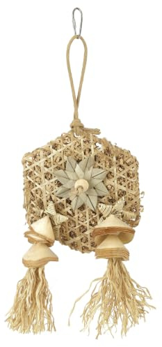 Rosewood Naturals Hex-a-Forage Jouet pour Petit Animal et Oiseau | Gnaw Toy & Boredom Breaker pour lapins, cochons d'Inde, hamsters, perruches, conures et calopsittes