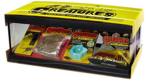 Zoo Med Creatures Creature Den Low Profile Kit de démarrage – 1,8 l