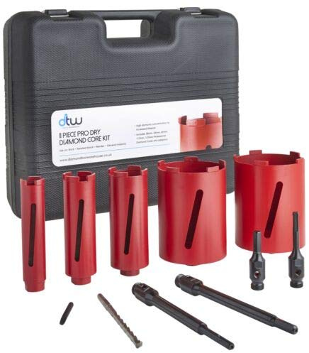 DTW Pro Dry Diamond Cores, Kit & Accessories, Drill Kit