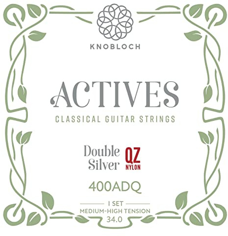 KNOBLOCH ACTIVES Cuerdas Guitarra Española, Claridad y Proyección | QZ Nylon, Bajos Brillantes con Agudos Redondos, Ataque Suave y Claridad Controlada, Set Completo de 6 Cuerdas