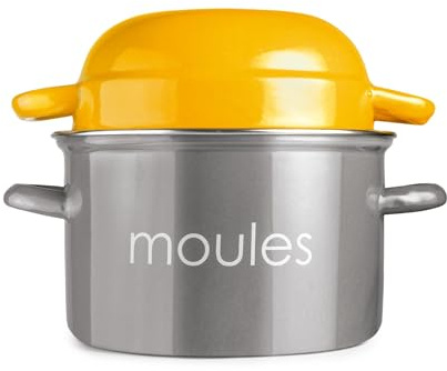 IBILI - Peach musselgryta, 18 cm, emaljerat stål, lämplig för induktion