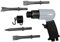 ABAC Martello Scalpellatore Pneumatico G-425, Scalpellatore con Scalpelli da 125 mm, Molla di Arresto, Mini Lubrificatore, Impatti al Minuto 4500, Pressione Max 6,3 Bar