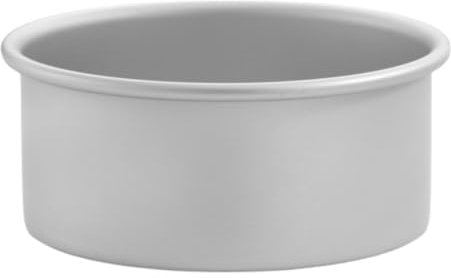 Chabrias Ltd Professional UK Made (6 Inch) Silver Anodised Aluminium Round Deep Cake Pan Tin – Naturally Non-Stick, Fix Base, Great British Bakeware