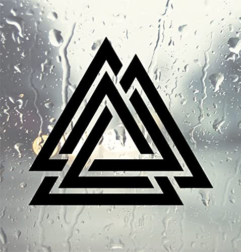 myrockshirt Valknut Aufkleber Wikinger Nordic Viking Skandinavien Sticker