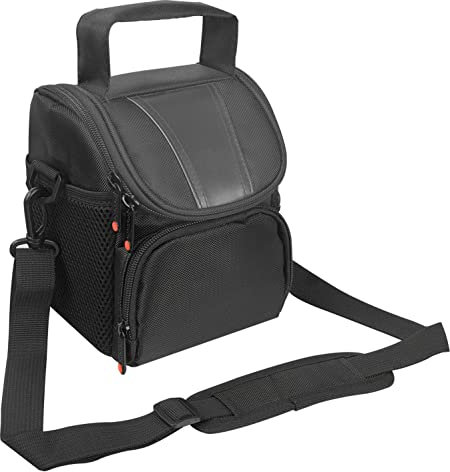 FOSOTO DSLR-Kameratasche Fototasche für Spiegelreflexkameras mit wasserdichtem Regenschutz Tragegurt Kameratasche Spiegelreflex Kompatibel mit Canon 4000D 2000D 750D M50 Nikon D3500 D5600