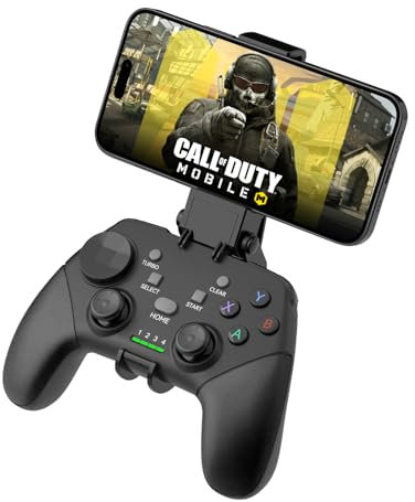 Joso Wireless Mobile Gaming Controller for iPhone, Android, iPad, Tablet, PC, Phone Controller with Phone Clip Supports Cloud Game, COD Mobile, Genshin Immpact, Remote Player Gamepad