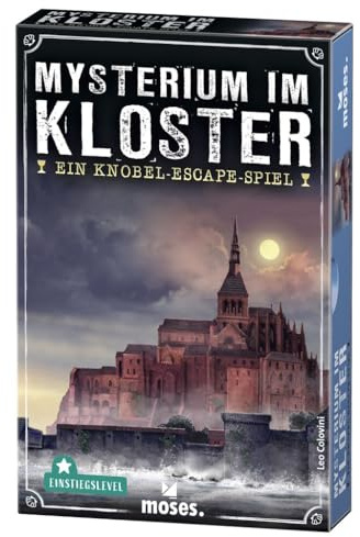 moses. Mysterium im Kloster - EIN Knobel-Escape-Spiel, Escape-Room-Game mit mystischem Flair für Familien und Einsteiger, Spielmaterial wiederverwendbar, für 1-4 Spieler ab 12 Jahren