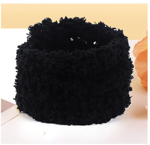 Yurosiay 5 Stück × 100cm Pfeifenreiniger Basteldraht aus Korallenvlies Chenilledraht Plüsch Pfeifenputzerdraht Bunt Bastelset Bendable DIY Stick Biegeplüsch Plüschdraht DIY Plüsch Hunde Schwarz 100cm