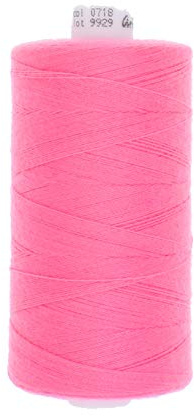 Erlif 1000 metros hilo de coser poliéster hilo jeans hilo cuero fuerza 50 Ariadna TALIA (718 rosa)