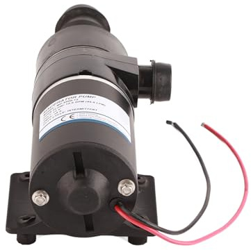 Self Priming Macerator Waste Pump Marine Yacht Boat DC Sewage Pump with Stainless Steel Cutter 30 Gallon Holding Evacuation Under 3 Minutes Duty Chopper Run Dry