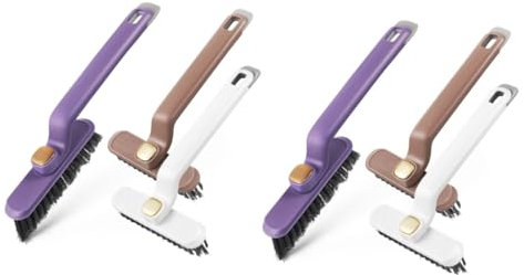 PRETYZOOM 6pezzi Spazzole Rotanti Per Pulizia Fessure Brush Per Morti e Piccole Fessure Casa Design Ergonomico e Leggero Colori Variabili Per Ogni Pulizia