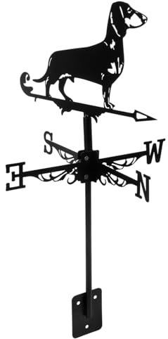Milisten 1satz Setzen Sie Titel Für Produkt Wie Folgt Um Professioneller Wetterfahne Gartenstecker Mit Hundedesign Wettervane Für Garten Terrasse Und Stabil Und Langlebig Dekorative