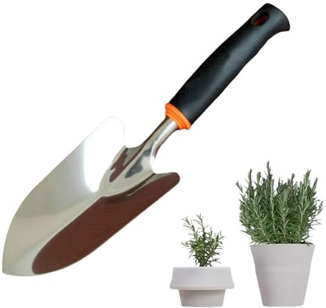 Garden Trowel, Hand Wide Garden Shovel Pointed Trowel Stainless Steel Shovel for Planting, Transplanting, Weeding, Digging
