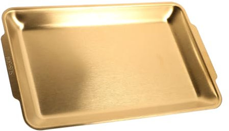 ULTECHNOVO Piatto in Acciaio Inossidabile Vassoio Per Alimenti Da Cucina Per Buffet e Antipasti Resistente e Pratico