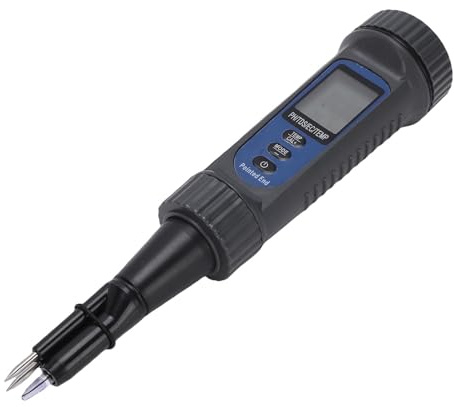 Fockety 4 in 1 PH Meter, Digital High Accuracy PH EC TDS Temp Tester, Stable Readings Temp Meter with Probe and Built in ATC for Food, Cheese, Fruit, Vegetables, Soil and Meat