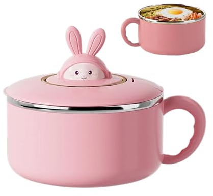 Cuenco de acero inoxidable | Vajilla de fideos instantáneos de 1200 ml, recipiente de ensalada de drenaje de acero inoxidable para almuerzo, para sopa de arroz, sándwiches de frutas, verduras, hogar