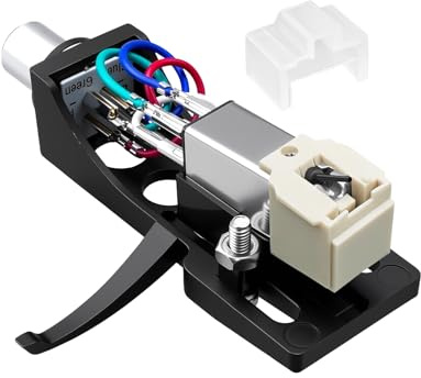 Black Headshell, AT-3600L Magnetic Cartridge Compatible with Pioneer PLX-1000 PL-518 PL-530 PL-A35 PLX-500 PL-560 PL-200 PL-516 PL-255 PL-200X XL-A700 PL-A45D, Record Player Turntable Cartridge