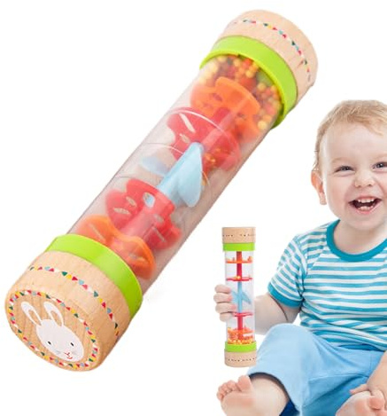 Outil Avec Bâton De Pluie : Jouet Musical Avec Tube Tournant, Design Vif Et Coloré, Créateur De Son Portable, Instrument Sensoriel Éducatif, Effets Sonores Stimulants, Potenziator