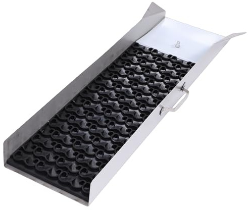 Asixxsix Kit D'Orpaillage, Boîte à Orpaillage Pliable en Alliage D'aluminium avec Tapis en Caoutchouc et Poignée, équipement pour L'orpaillage en Rivières et Ruisseaux
