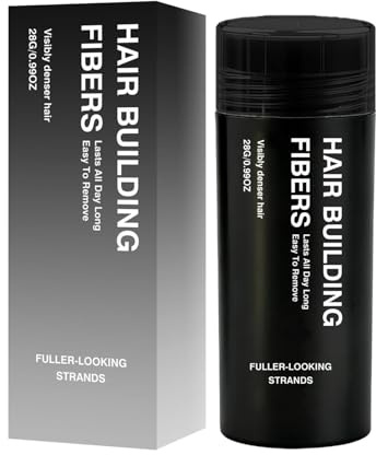 Hair Fibres Black, Hair Fibers For Men Professional Quality Fibre Hair Powder Spray, Instantly Fill Thinning & Fine Strands, Hair Fibers For Thinning Hair And Bald Spots (1)