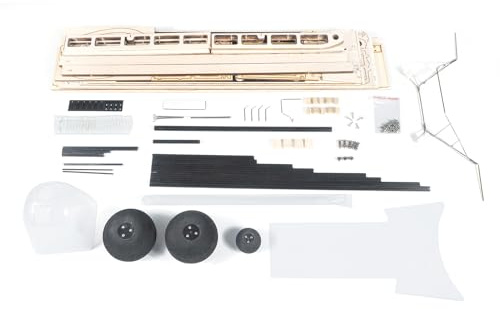 Vroomoto S38 Savage Bobber Balsa Wood Airplane RC Wood Aircraft Wooden RC Plane 1000mm Wingspan Remote Control Airplane Kit with Motor ESC Servo Prop for Beginners and Experienced Flyers (Type 4)