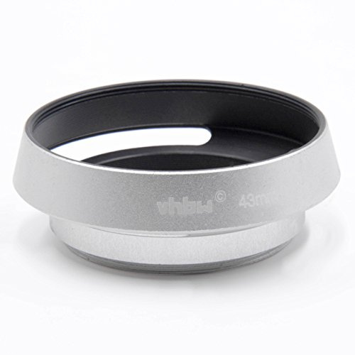 vhbw paraluce per riflessione diffusa 43mm argentato compatibile con Panasonic HDC-SD1, HDC-SD20, HDC-SD200, HDC-SD300 obiettivo