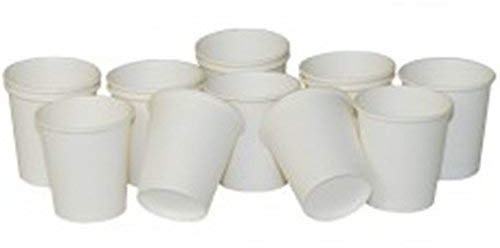 We Can Source It Ltd – Single Wall White Paper Cups 4oz – Recyclable Disposable Cups for Hot and Cold Drinks – Strong Paper Catering Cups for Home Office Cafes Events - Pack of 50
