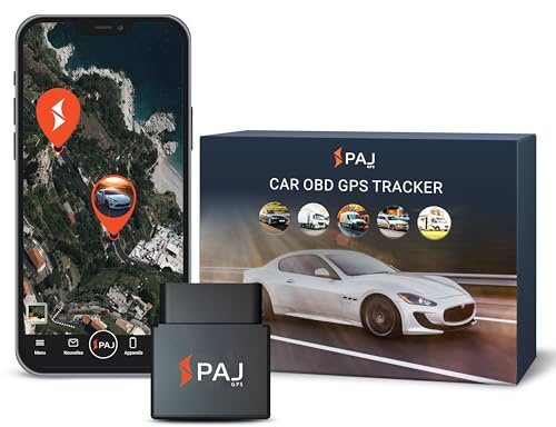 PAJ GPS CAR OBD Finder 4G 2.0 - OBDII Tracker für Autos, Fahrzeuge & LKW´s - Sender - dauerhafte Stromversorgung über KFZ OBD2-Stecker - weltweite Live-Ortung per App & Alarmbenachrichtigungen