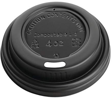 Fiesta Green DY982 Compostable Espresso Cup Lids 113ml / 4oz (Pack of 50)