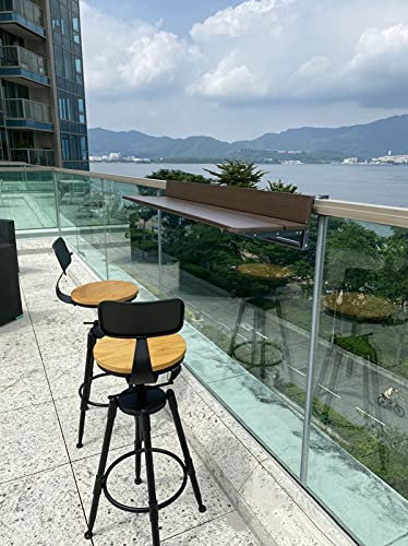 ADASP Outdoor Balkontisch Klapptisch Gartentisch Arbeitstisch klappbar Laptop-Tisch Deck Hängetisch Geeignet für Bar Terrasse Metall