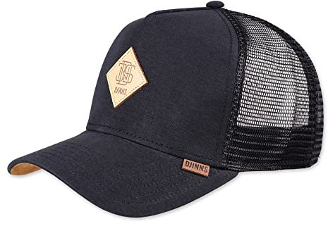 Djinns Trucker Cap HFT Cap Jersey Patch Black Schwarz, Size:OneSize