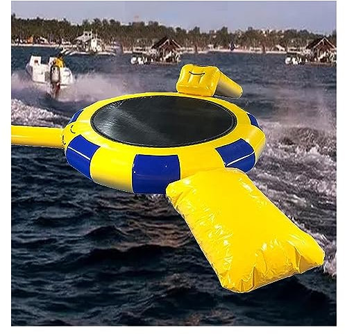 Trampolino gonfiabile dell'acqua piattaforma rimbalzante con scivolo/tubo/borsa cuscino salto, piattaforma gonfiabile rimbalzante nuoto per sport acquatici (dimensioni: 3 m)