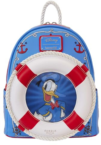 Loungefly Disney Donald Duck 90th Anniversary Mini Backpack Disney, Blau, Standard