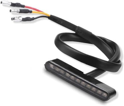 Mini Bike Brake Lghts Leds,Motorcycle Modification Small Brake Light,LED Tail Light Black Shell,Smoked Black Cover,LED and 3 Wires in One ﻿