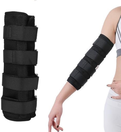 ZKGYUS Tutore per Gomito, Nervo Ulnare,Tutore per Stecca Notturna per Sindrome del Tunnel Cubitale,Utilizzato per Tendiniti, Gomito del Tennista, per Braccia Sinistra e Destra, per Donne, Uomini - M