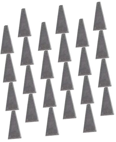 NUOBESTY Cunei Triangolari in Metallo Manico in Legno Per Abbattimento Alberi e Rinforzo, Kit Da 30 Pezzi Per Attrezzi Agricoli e Lavori Di Costruzione