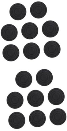 STOBOK 2 Sätze Rutschhemmende Erhöhungsmatten Pads Schutz Schützend Klein Antivibrationsfüße Der Waschmaschine Anti -Slip -vibrationsmatten Pp Harzfaser Schwarz 8 Stück * 2