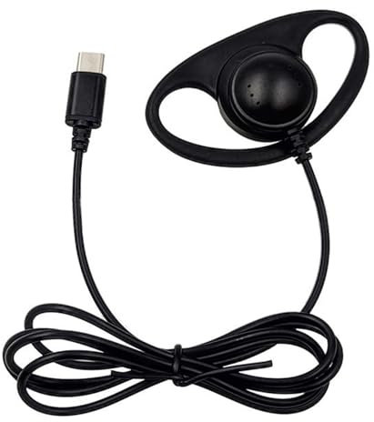 Fazvncv Auricolari USB C con gancio singolo lato, cuffie con filo, per MP3, MP4, telefoni cellulari, notebook