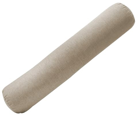 XXIUDEE Rundes Schlafkissen für Bett, Armlehne, Stützkissen, Yoga-Nackenrolle, Zylinderbett, Lückenfüller, Matratze für Kopf/Nacken/Lendenwirbelsäule (40 x 10 cm, Kamel)