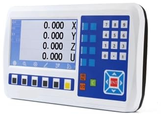 OPFVUJIKX Codeur linéaire, Kit d'affichage numérique DRO LCD 11 Langues, 2 ou 3 Axes, for Tours, fraiseuses, Machines CNC pour fraiseuse(3 Axis DRO)