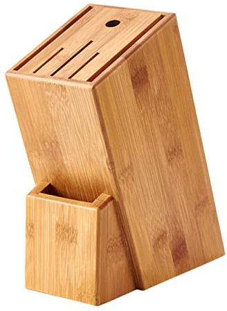 UKCOCO Portaposate Cucina in Bamboo Professionale Organizer Stabile e Design Moderno e Utensili da Taglio per Organizzazione Cucina Efficienza e