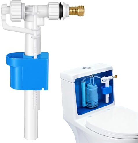 Flotteur Chasse D'eau, Vanne D'entrée en G3/8 et G1/2  en Laiton, Robinet Flotteur WC pour Mecanisme Chasse Deau,systeme Chasse D'eau Wc, et Robinet Flotteur