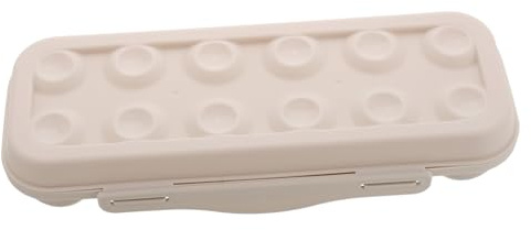 Contenitore Coperchio Chiusura e Frigorifero con Uova | Plastica Bianco, Design Multicomparto, per Organizzazione Cucina e Ordine nel Frigo