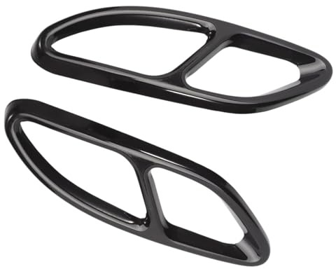garniture d'embout queue Garniture De Cache-pot D'échappement Double Sortie Arrière Pour Voiture Compatible Avec Benz Pour C-Klasse W205 2015 2016 2017 2018 2019