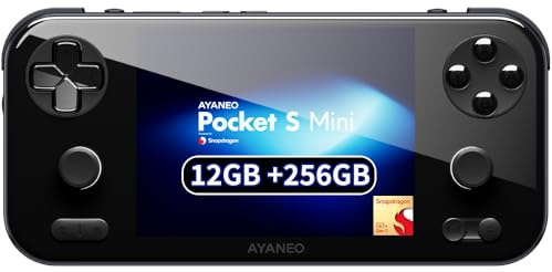AYANEO Pocket S Mini-4.2 Inches 1280x960 (Screen Aspect Ratio: 4:3) Touch Screen Handheld Retro Video Game Console Android 14 OS Tablet PC 12GB LPDDR5X 8533Mbps, 256GB Storage,BT 5.3