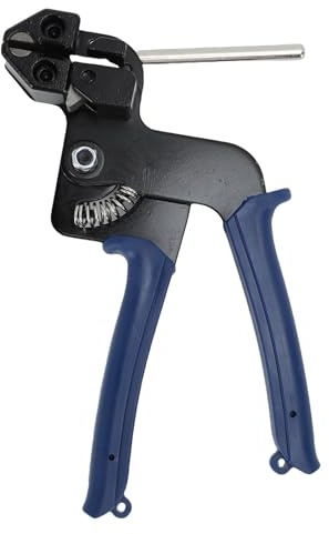 Generic Kit di Attrezzi per Fascette in Acciaio Inossidabile per Impieghi Gravosi per Un'installazione Rapida e il Fissaggio di Reti Metalliche o Reti di Sicurezza