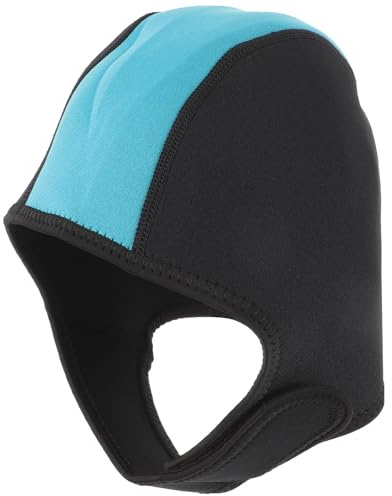 Cabilock Bonnet de Bain en Néoprène pour Plongée et Natation en Extérieur, Couvre-Oreilles Ajustable, Protection Solaire Vacances et Amis Nageurs
