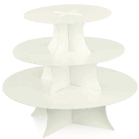 Alzata 3 piani per esposizione bomboniere torta made in Italy cm 33x29