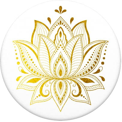 Popsockets PopGrip - Soporte y Agarre para Teléfonos Móviles y Tabletas con un Top Intercambiable - Golden Prana